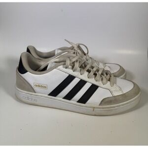 Adidas Mens PWJ 001004 Lace Up White Sneaker‎ Sneaker Athletic Size US 10.5